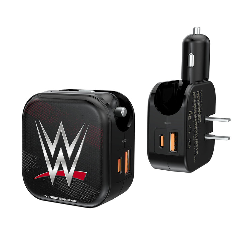 WWE Steel 2 in 1 USB A/C Charger