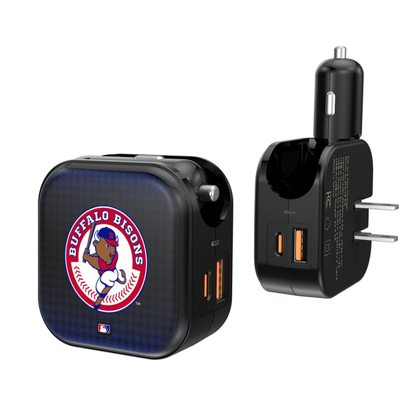Buffalo Bisons Linen 2 in 1 USB A/C Charger