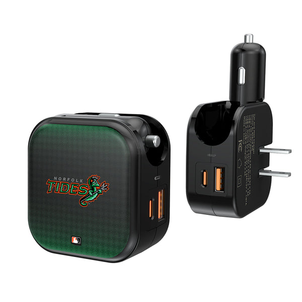 Norfolk Tides Linen 2 in 1 USB A/C Charger