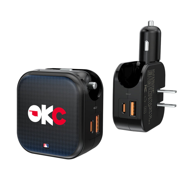 Oklahoma City Baseball Club Linen 2 in 1 USB A/C Charger