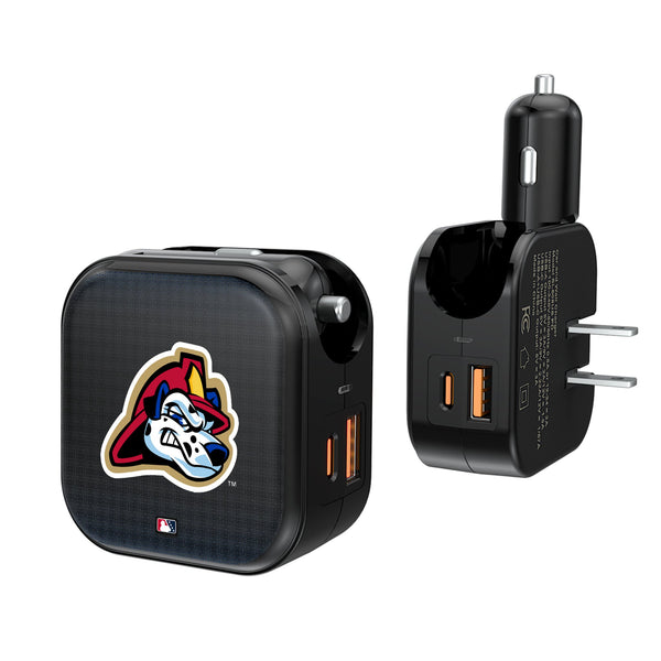 Peoria Chiefs Linen 2 in 1 USB A/C Charger