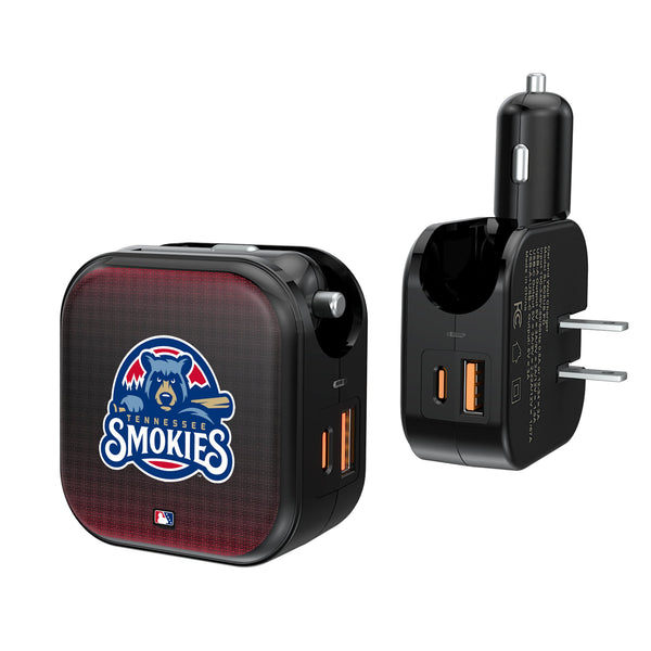 Tennessee Smokies Linen 2 in 1 USB A/C Charger