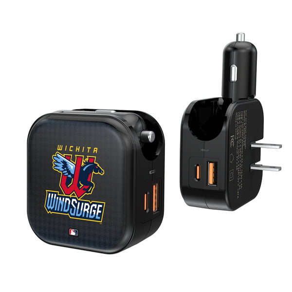 Wichita Wind Surge Linen 2 in 1 USB A/C Charger