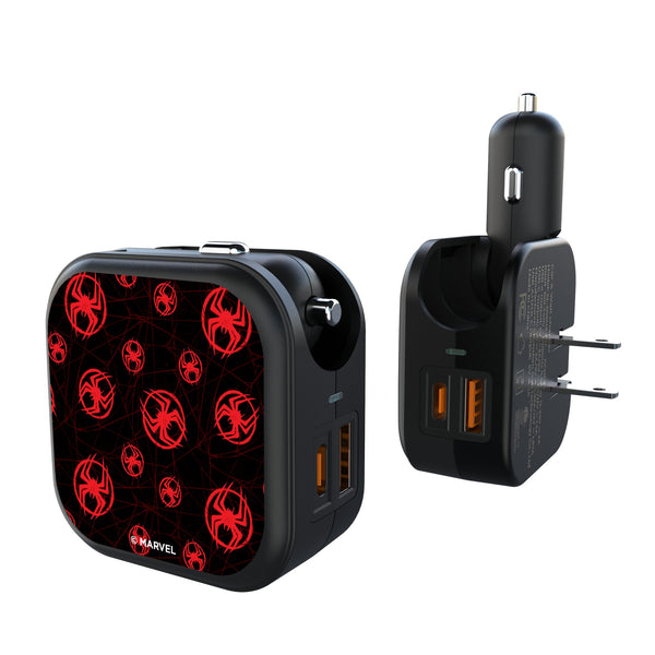 Marvel Miles Morales Pattern 2 in 1 USB A/C Charger