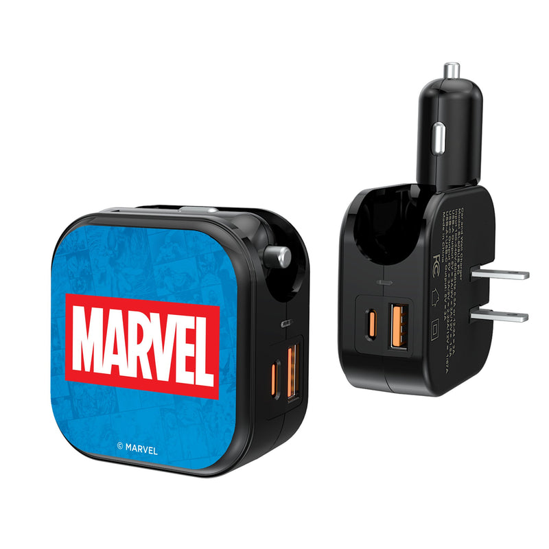 Marvel Comics Marvel Logo 2 in 1 USB A/C Charger