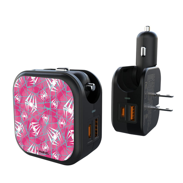 Marvel Spider-Gwen Pattern 2 in 1 USB A/C Charger