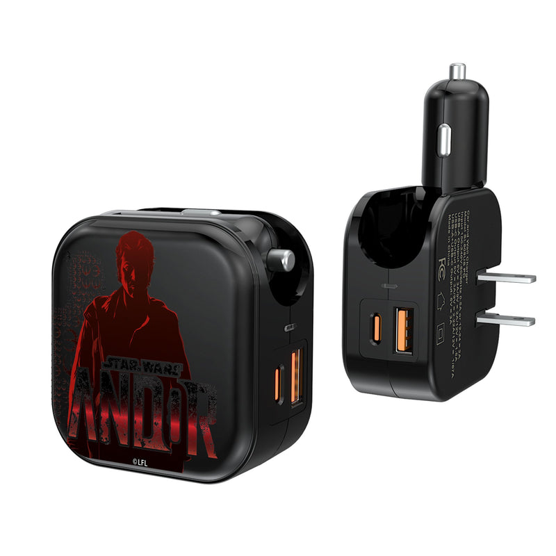 Star Wars Andor Quadratic 2 in 1 USB A/C Charger