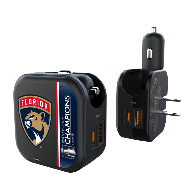 Florida Panthers 2025 Stanley Cup 2 in 1 USB A/C Charger