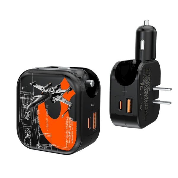 Star Wars X-Wing FactionTech 2 in 1 USB A/C Charger