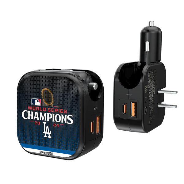 LA Dodgers 2024 MLB World Series 2 in 1 USB A/C Charger