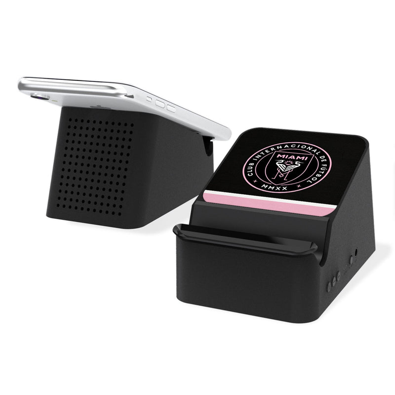 Inter Miami CF  Stripe Wireless Charging Station and Bluetooth Speaker