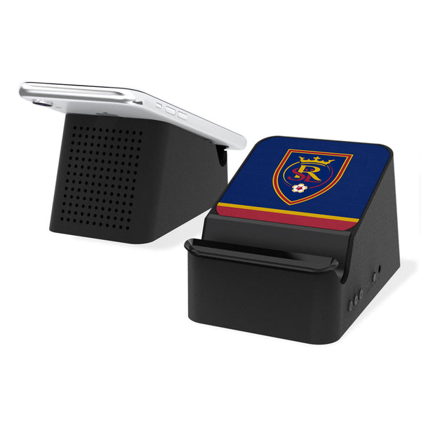 Real Salt Lake   Stripe Wireless Charging Station and Bluetooth Speaker