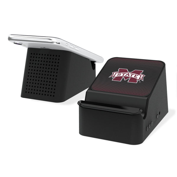 Mississippi State Bulldogs Linen Wireless Charging Station and Bluetooth Speaker
