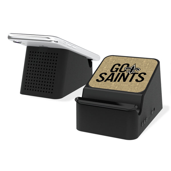 New Orleans Saints 2024 Illustrated Limited Edition Wireless Charging Station and Bluetooth Speaker