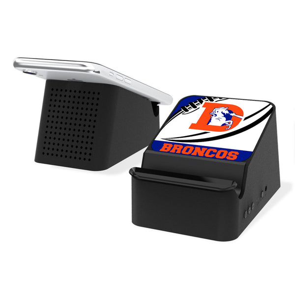 Denver Broncos 1993-1996 Historic Collection Passtime Wireless Charging Station and Bluetooth Speaker