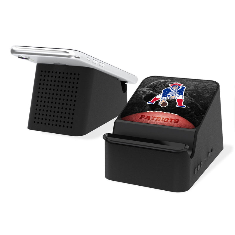 New England Patriots Historic Collection Legendary Wireless Charging Station and Bluetooth Speaker