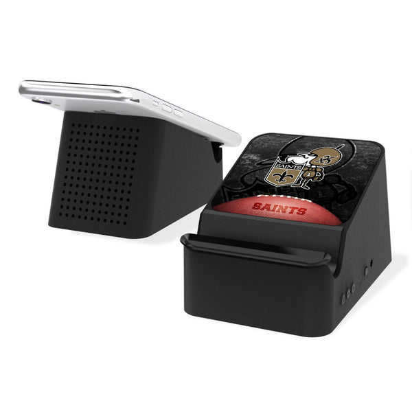 New Orleans Saints Historic Collection Legendary Wireless Charging Station and Bluetooth Speaker