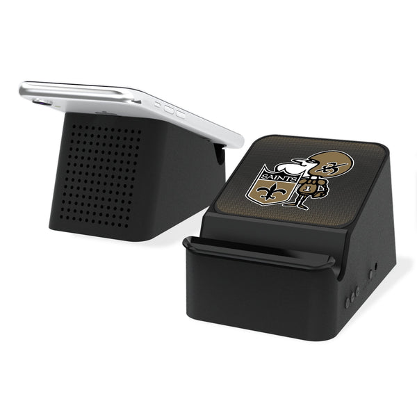 New Orleans Saints Historic Collection Linen Wireless Charging Station and Bluetooth Speaker