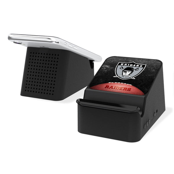 Oakland Raiders 1963 Historic Collection Legendary Wireless Charging Station and Bluetooth Speaker