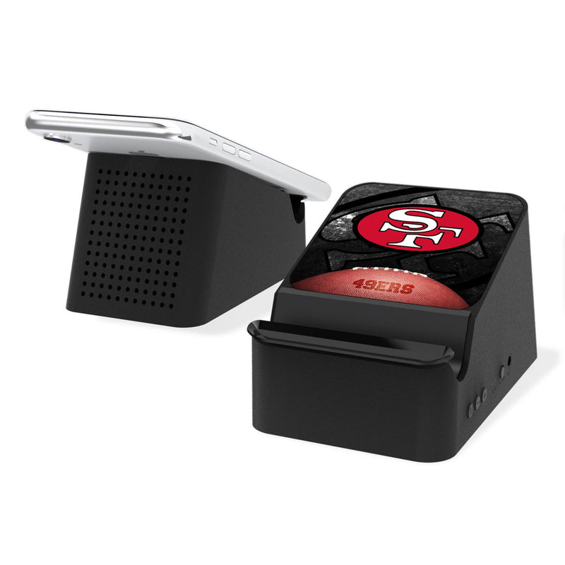 San Francisco 49ers Historic Collection Legendary Wireless Charging Station and Bluetooth Speaker