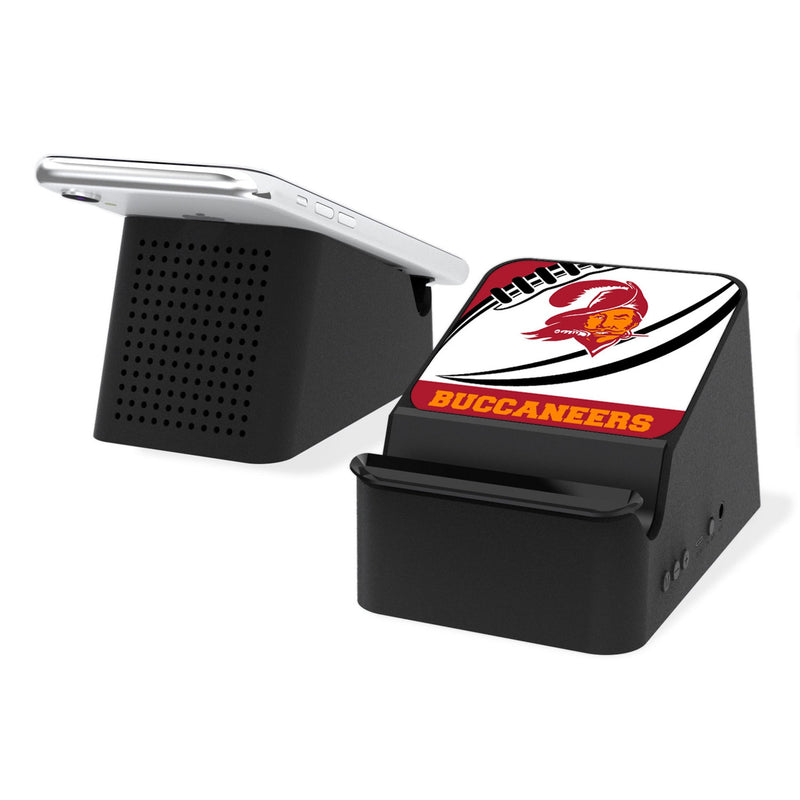 Tampa Bay Buccaneers Historic Collection Passtime Wireless Charging Station and Bluetooth Speaker