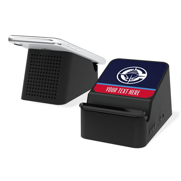 Los Angeles Clippers Personalized Endzone Solid Wireless Charging Station and Bluetooth Speaker
