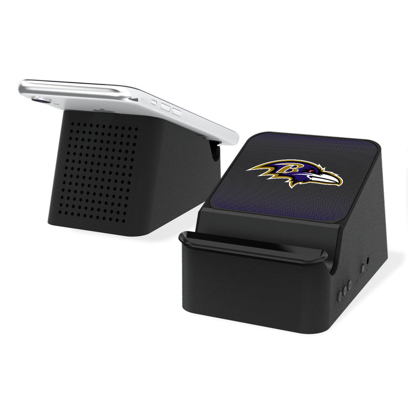 Baltimore Ravens Linen Wireless Charging Station and Bluetooth Speaker