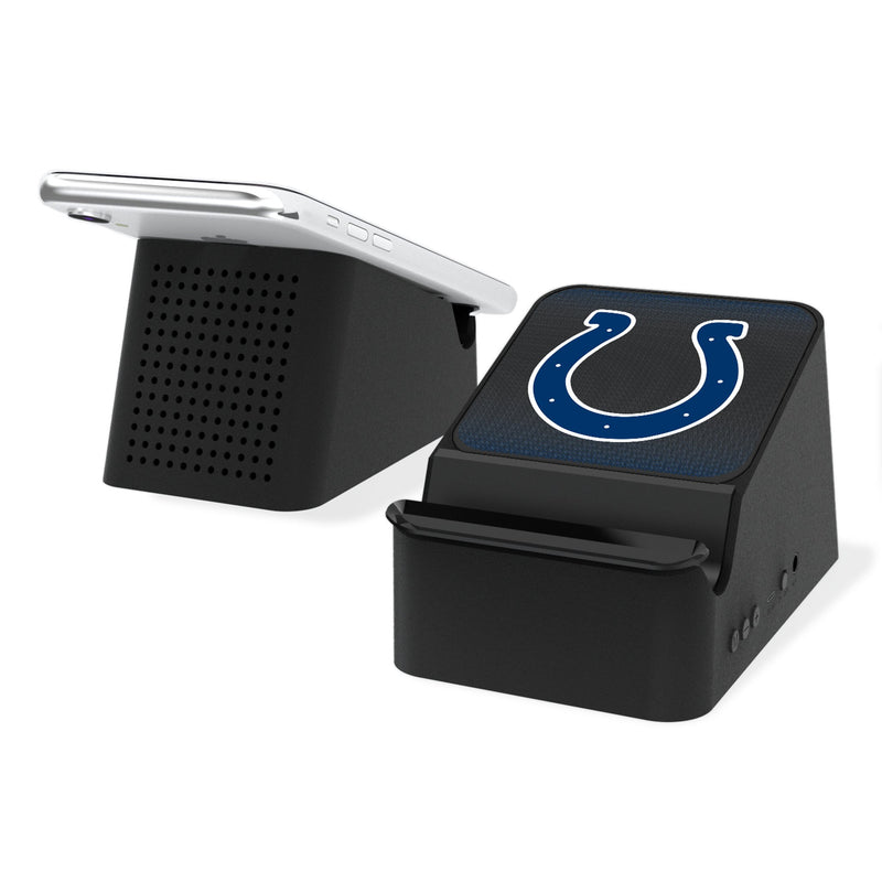 Indianapolis Colts Linen Wireless Charging Station and Bluetooth Speaker