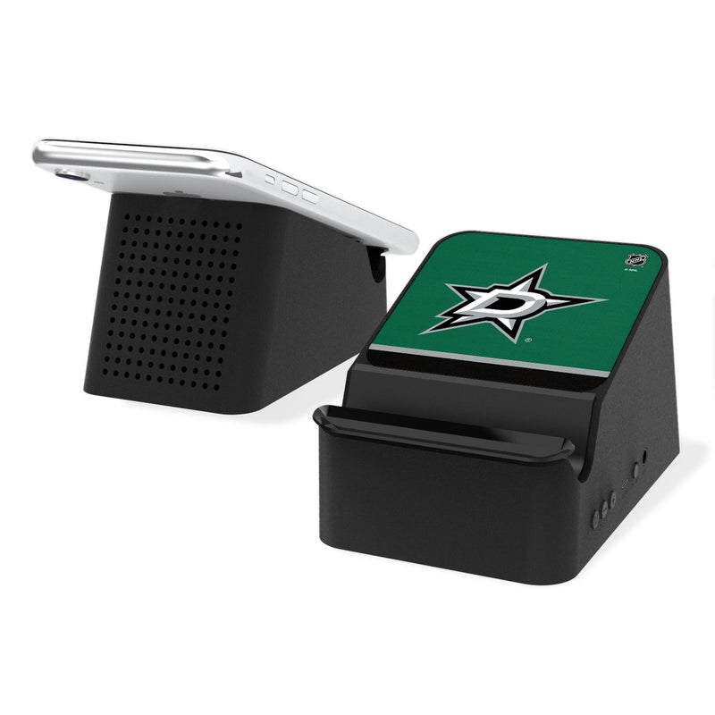 Dallas Stars Stripe Wireless Charging Station and Bluetooth Speaker