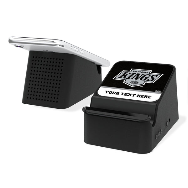 LA Kings Personalized Endzone Solid Wireless Charging Station and Bluetooth Speaker