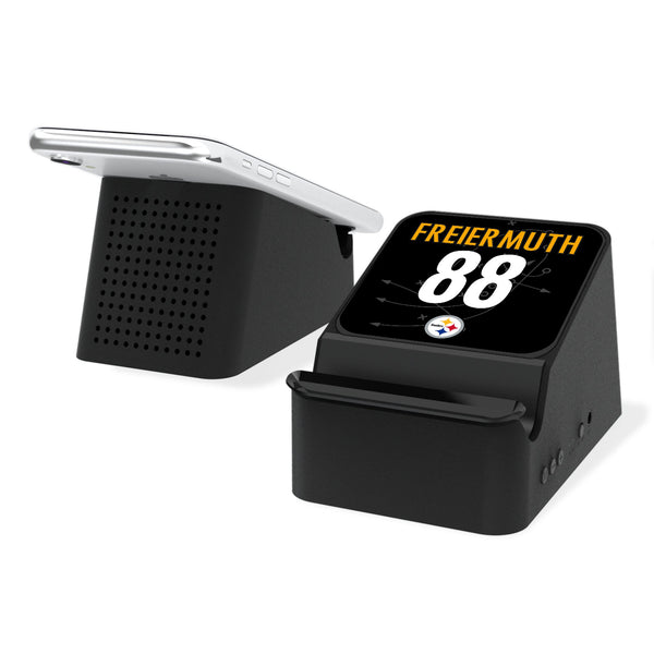 Pat Freiermuth Pittsburgh Steelers 88 Ready Wireless Charging Station and Bluetooth Speaker