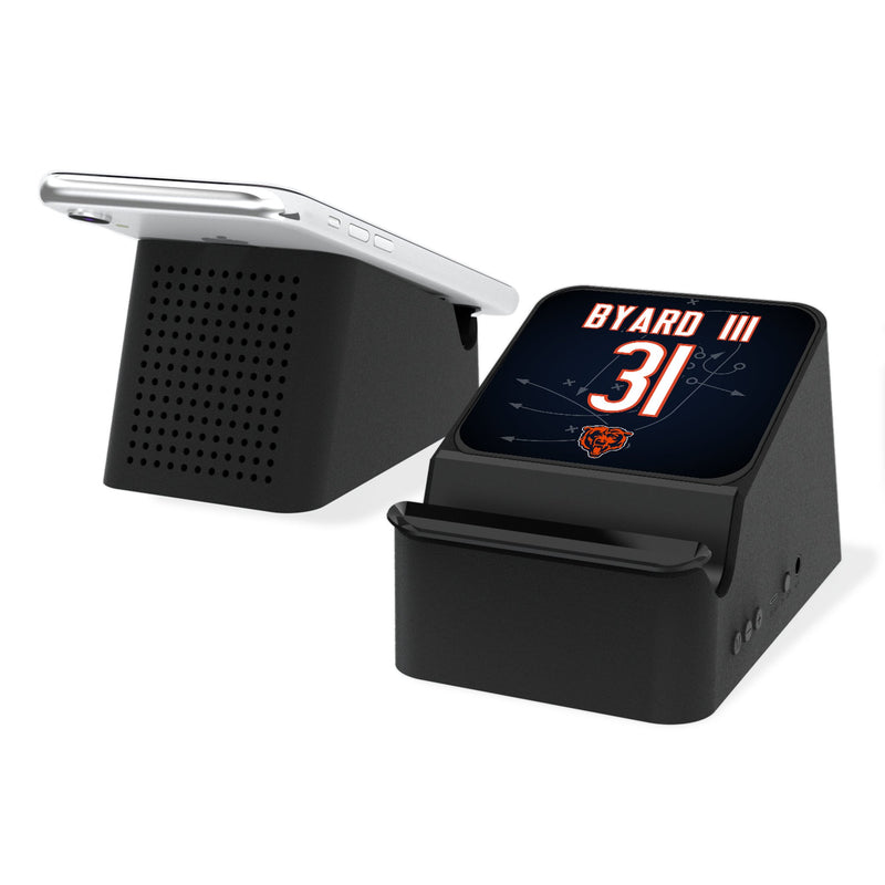 Kevin Byard III Chicago Bears 31 Ready Wireless Charging Station and Bluetooth Speaker