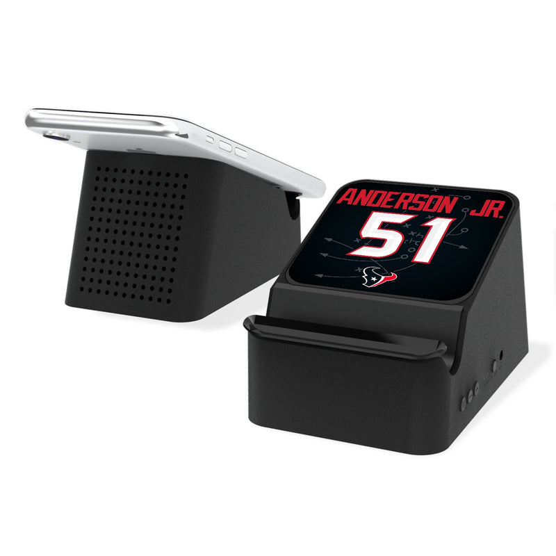Will Anderson Jr. Houston Texans 51 Ready Wireless Charging Station and Bluetooth Speaker
