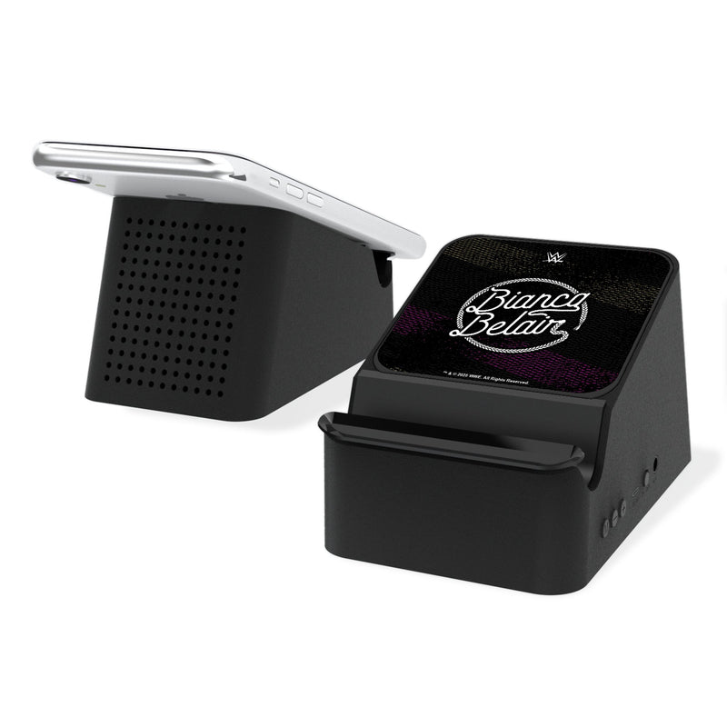 Bianca Belair Steel Wireless Charging Station and Bluetooth Speaker
