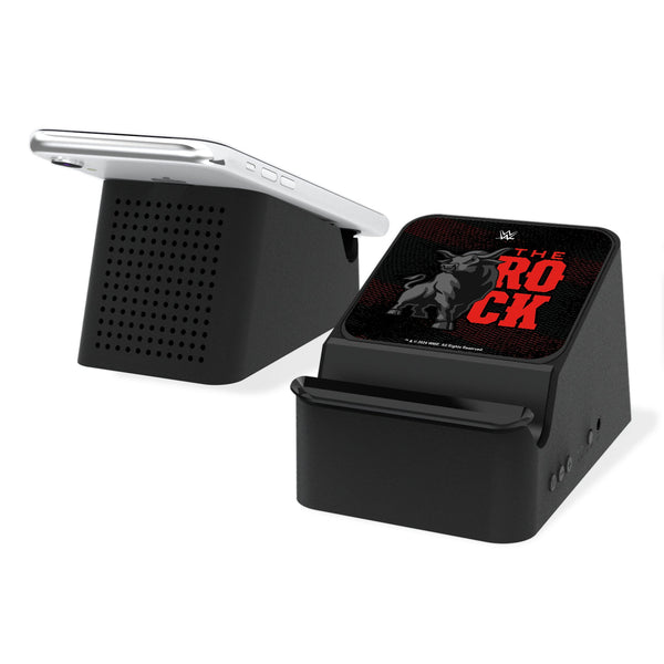 The Rock Steel Wireless Charging Station and Bluetooth Speaker