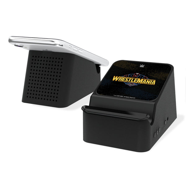 WrestleMania 41 Steel Wireless Charging Station and Bluetooth Speaker