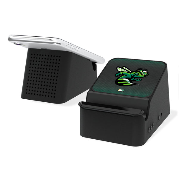 Augusta GreenJackets Linen Wireless Charging Station and Bluetooth Speaker