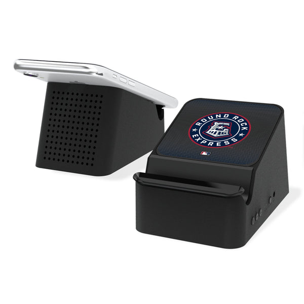 Round Rock Express Linen Wireless Charging Station and Bluetooth Speaker