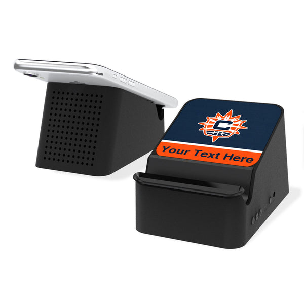 Connecticut Sun Personalized Endzone Solid Wireless Charging Station and Bluetooth Speaker