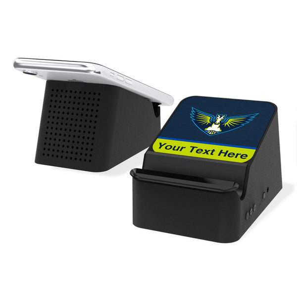 Dallas Wings Personalized Endzone Solid Wireless Charging Station and Bluetooth Speaker