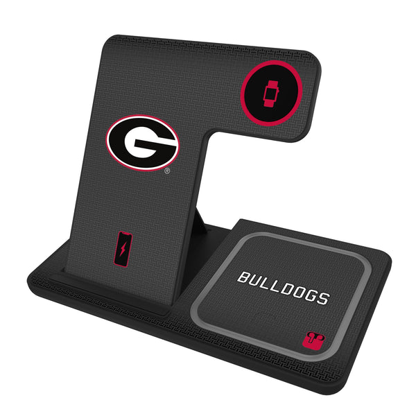 University of Georgia Bulldogs Linen 3 in 1 Charging Station
