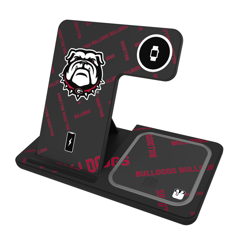University of Georgia Bulldogs Uga Quadtile 3 in 1 Charging Station