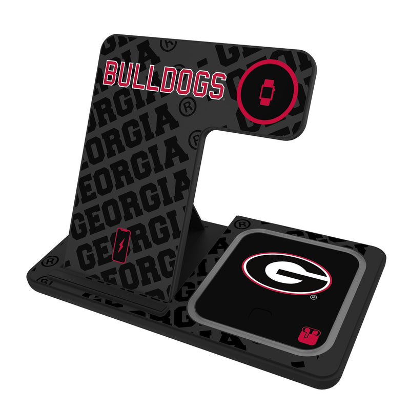 University of Georgia Bulldogs Monocolor Tilt 3 in 1 Charging Station