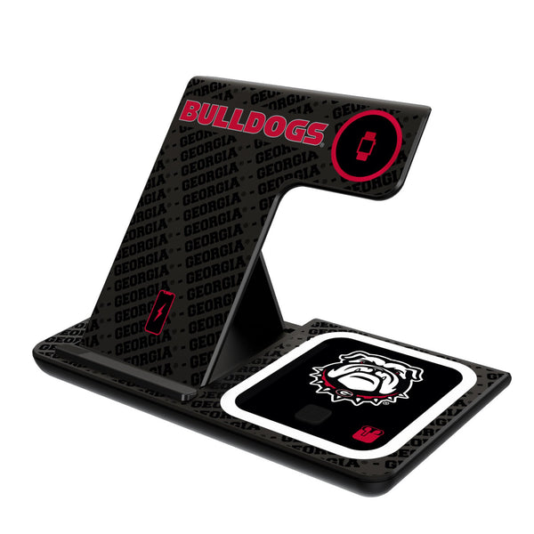 University of Georgia Bulldogs Uga Monocolor Tilt 3 in 1 Charging Station