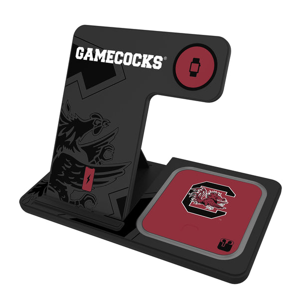 University of South Carolina Gamecocks Monocolor Tilt 3 in 1 Charging Station
