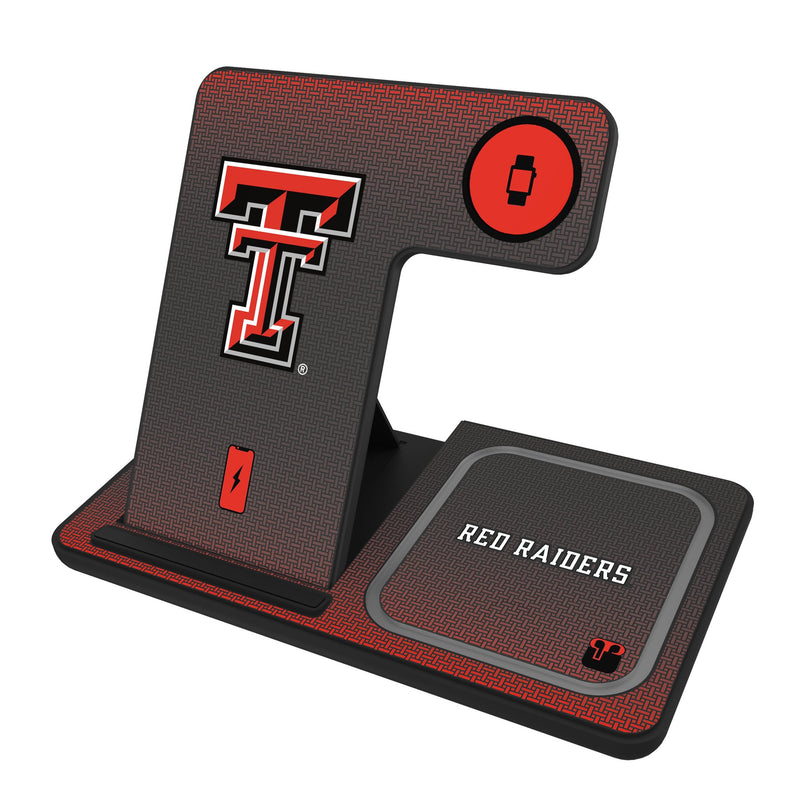 Texas Tech Red Raiders Linen 3 in 1 Charging Station