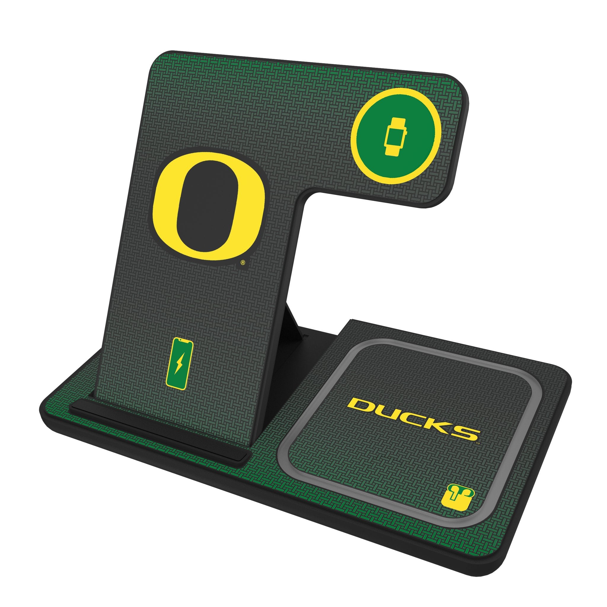 University of Oregon Ducks Linen 3 in 1 Charging Station