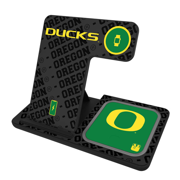 University of Oregon Ducks Monocolor Tilt 3 in 1 Charging Station