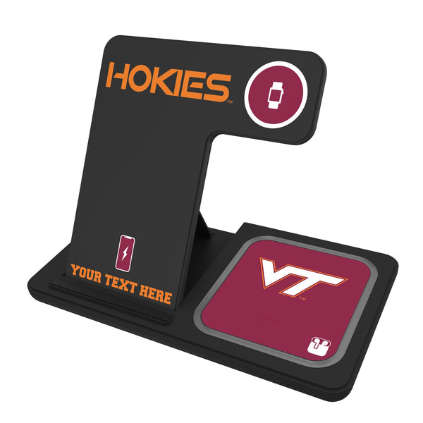 Virginia Tech Hokies Personalized Tilt 3 in 1 Charging Station