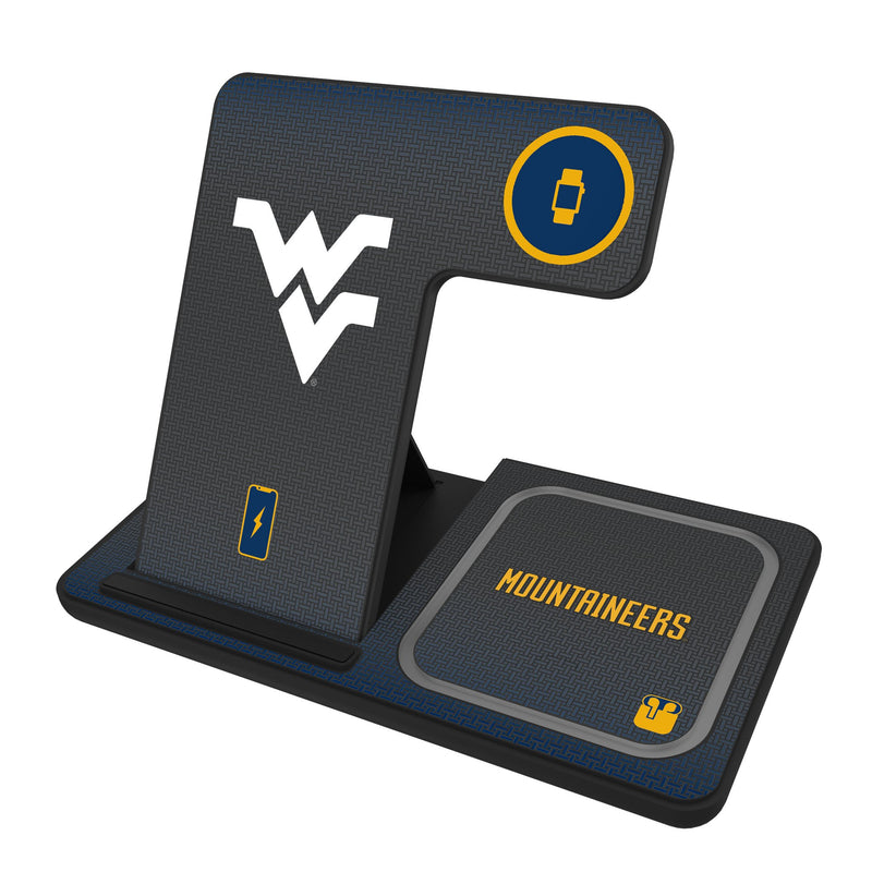 West Virginia University Mountaineers Linen 3 in 1 Charging Station